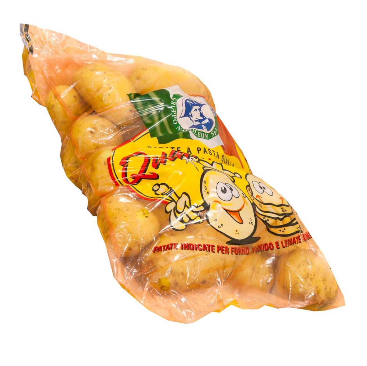 patate fresche confezionate in rete da 4kg