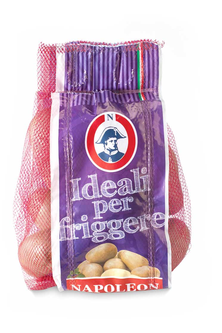 patate per friggere confezionate in rete
